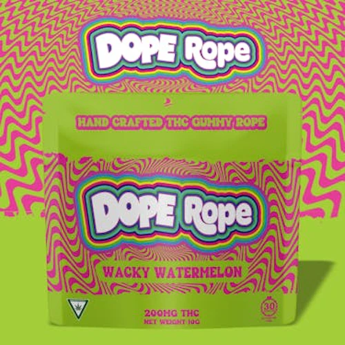 Dope Rope - 200mg Gummies - Wacky Watermelon