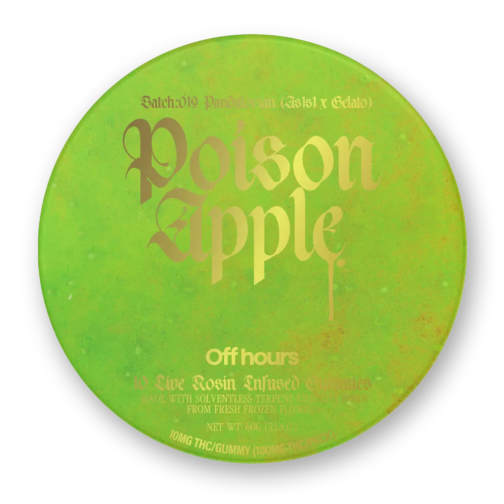 Product Off Hours - Pandalorian - Poison Apple Batch #019 - 100mg - Rosin Gummies
