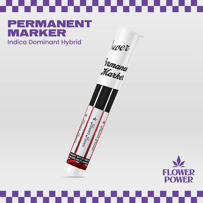Flower Power Cannabis Pre-Roll | Permanent Marker