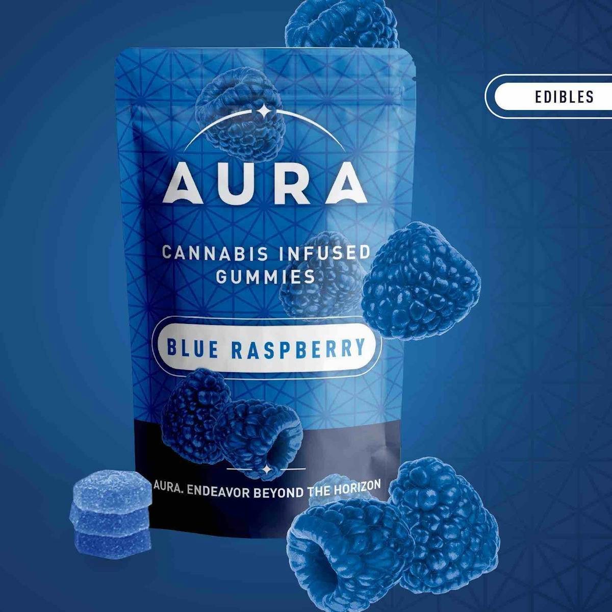 image of Blue Raspberry Crunch Gummies +CBN