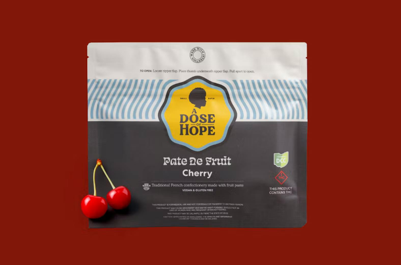 Cherry - RSO Pate De Fruit 10pk 110mg