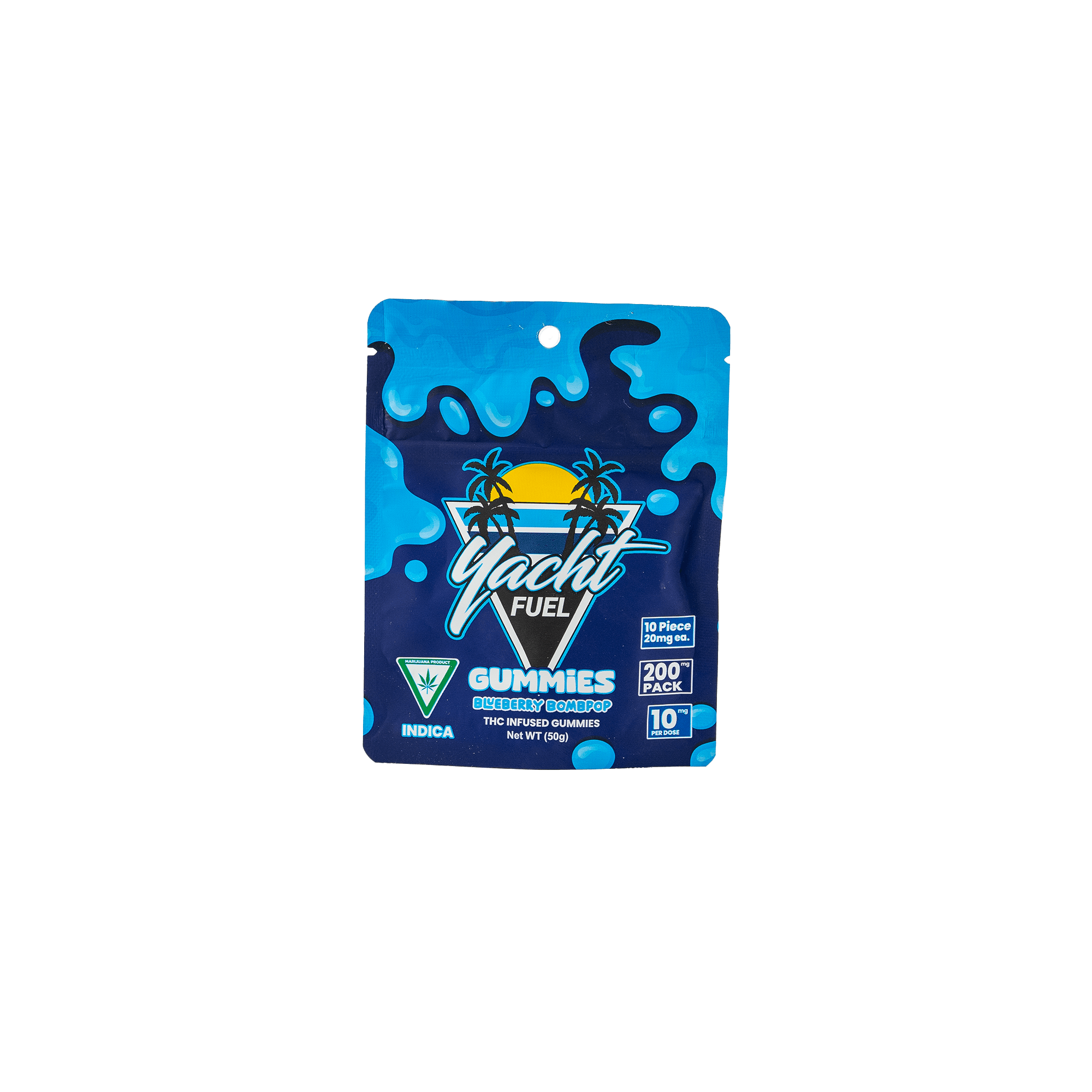 Yacht Fuel - 200mg Gummies - Blueberry Bombpop
