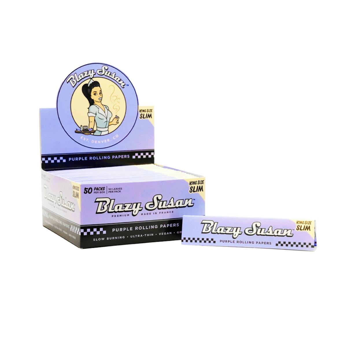Photo of Blazy Susan | Purple Rolling Papers | 1 1/4