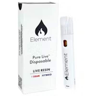 Product: Element | Blockberry Pure Live Resin Disposable | 1g