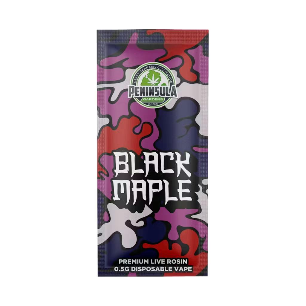 Peninsula - .5g Live Rosin Disposable - Black Maple