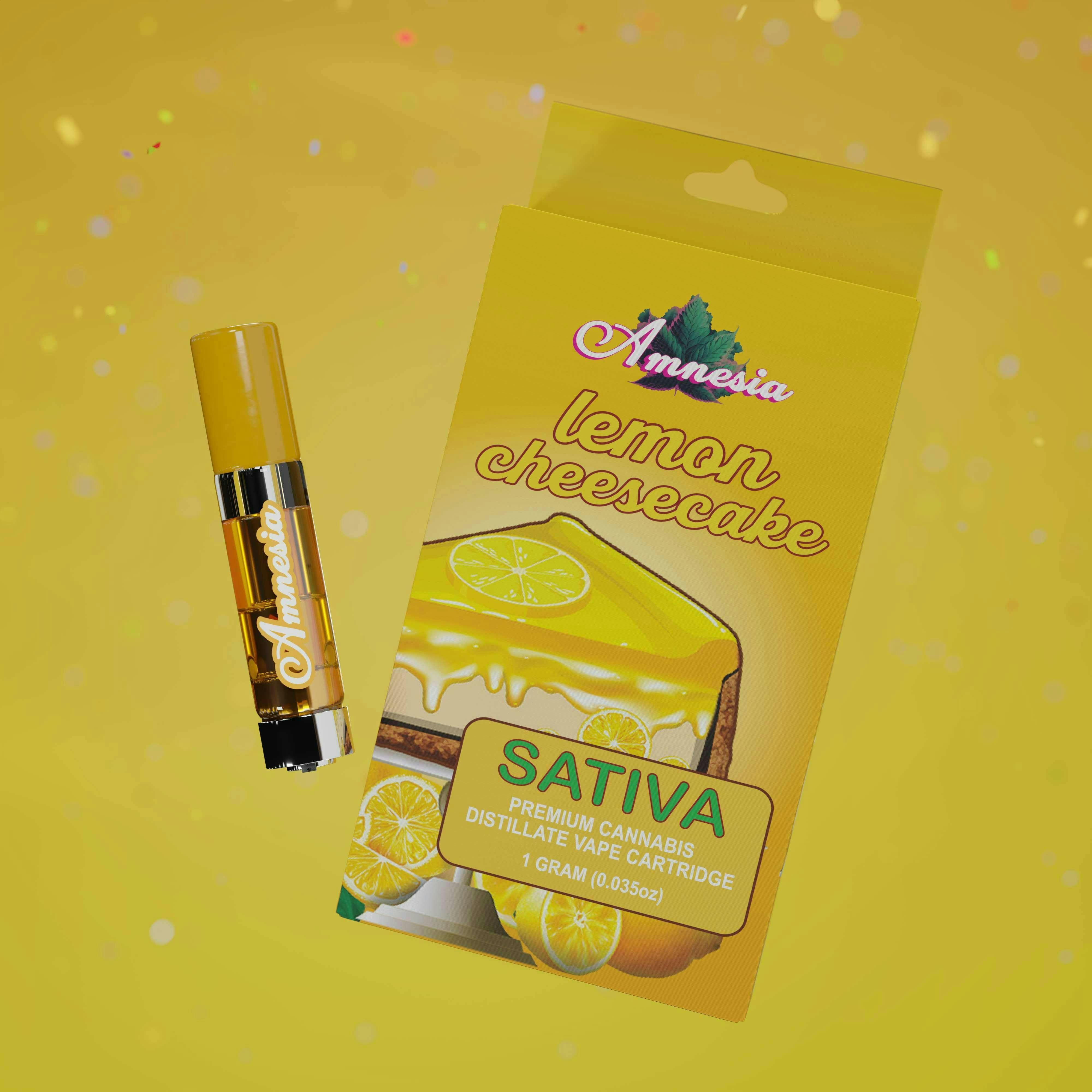 AMNESIA AMNESIA | LEMON CHEESECAKE | CART SATIVA — VAPORIZERS