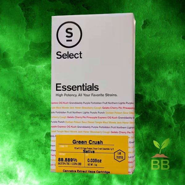 Green Crush (S) - 1g Essentials Vape Cart - Select