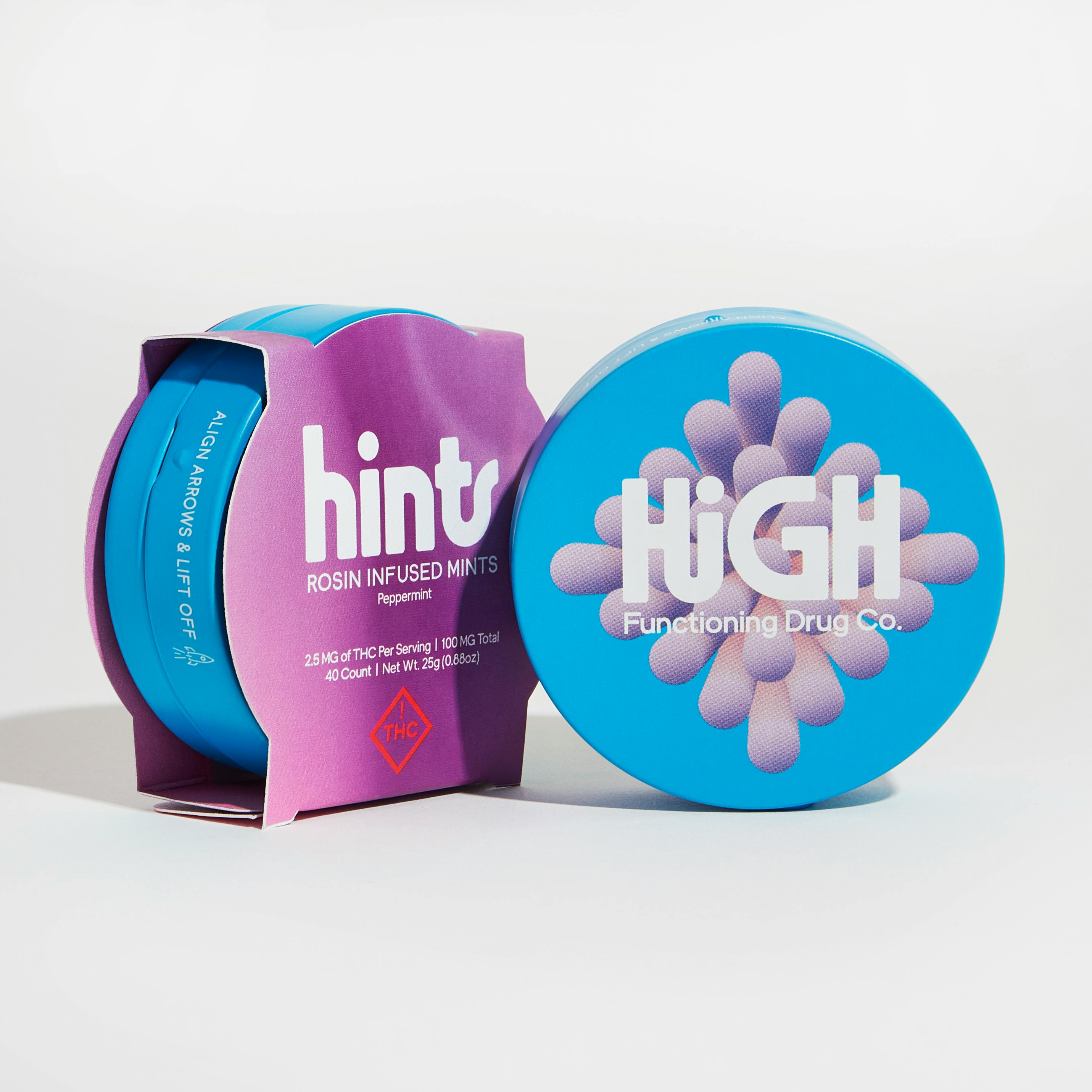 HFD | Hints Rosin Infused Mints | Peppermint 100mg