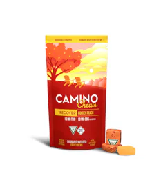 Camino - 200mg THC : 200mg CBG Chews - Golden Peach