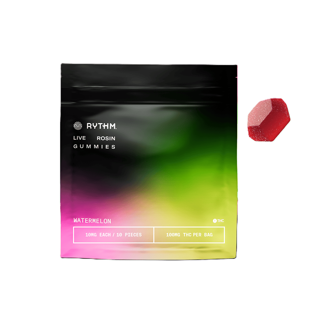 RYTHM Watermelon | Live Rosin | 10pk - EDIBLES cannabis product, .1g