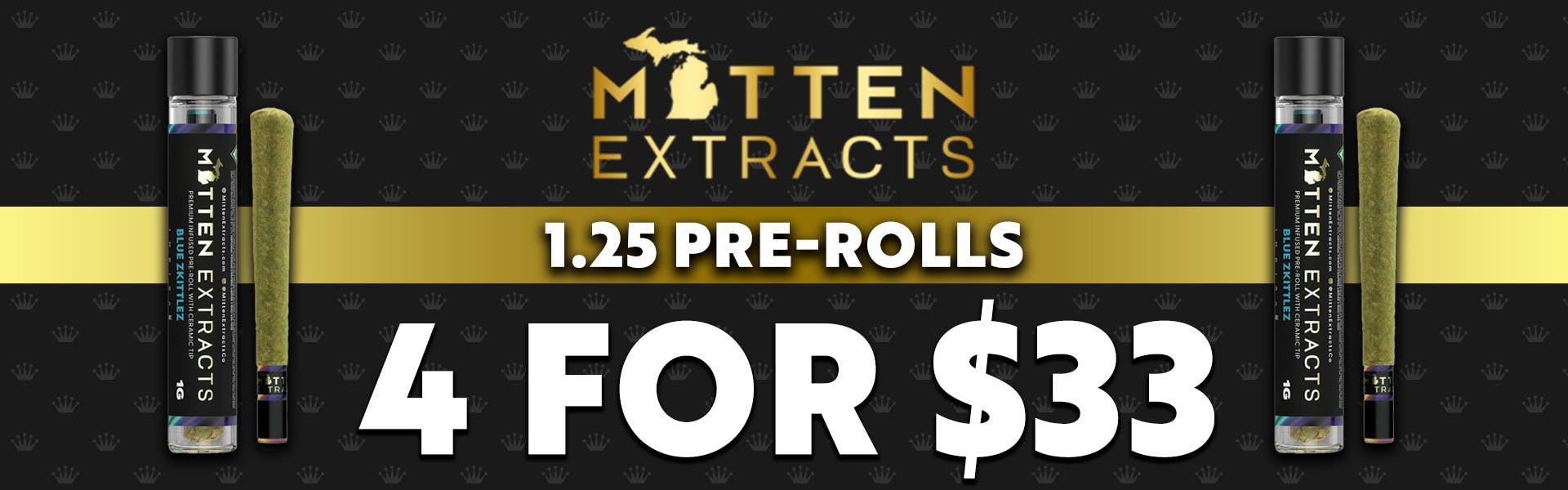 Mitten Extracts 1.25G Preroll 4/$33