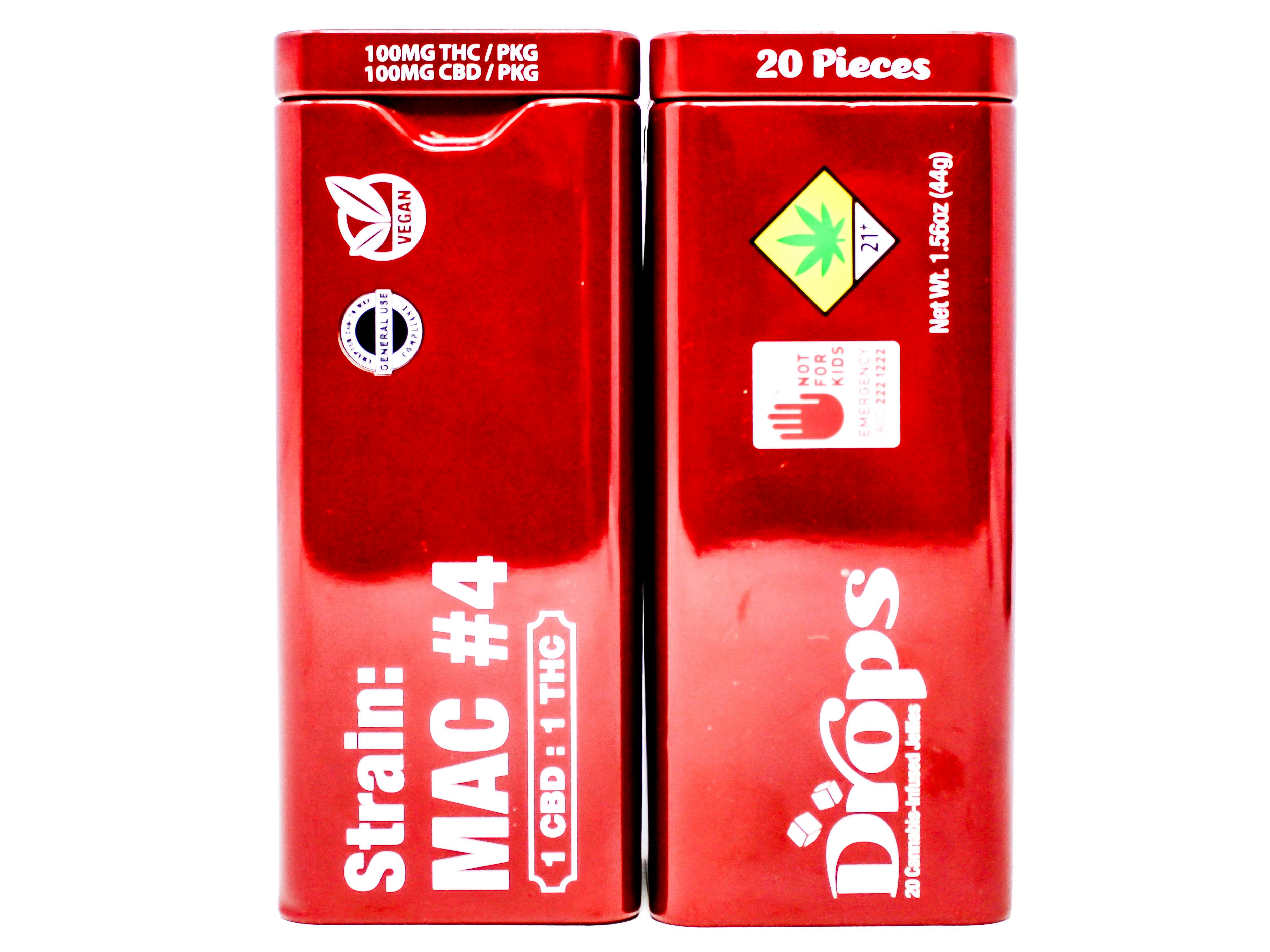 WRX Cranberry 1:1 CBD:THC Rosin Gummy 20pk 200mg 48054 | Cannabis