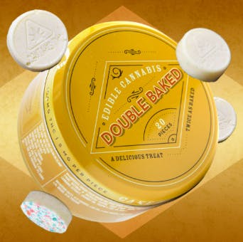 Product Double Baked | Cake Batter Cheesecake | RSO Bites | 20pk | 100mg