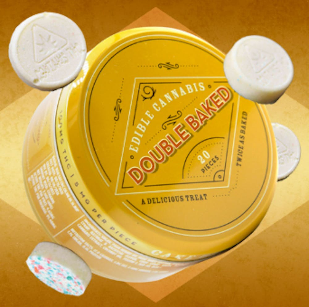 Product Double Baked | Cake Batter Cheesecake | RSO Bites | 20pk | 100mg