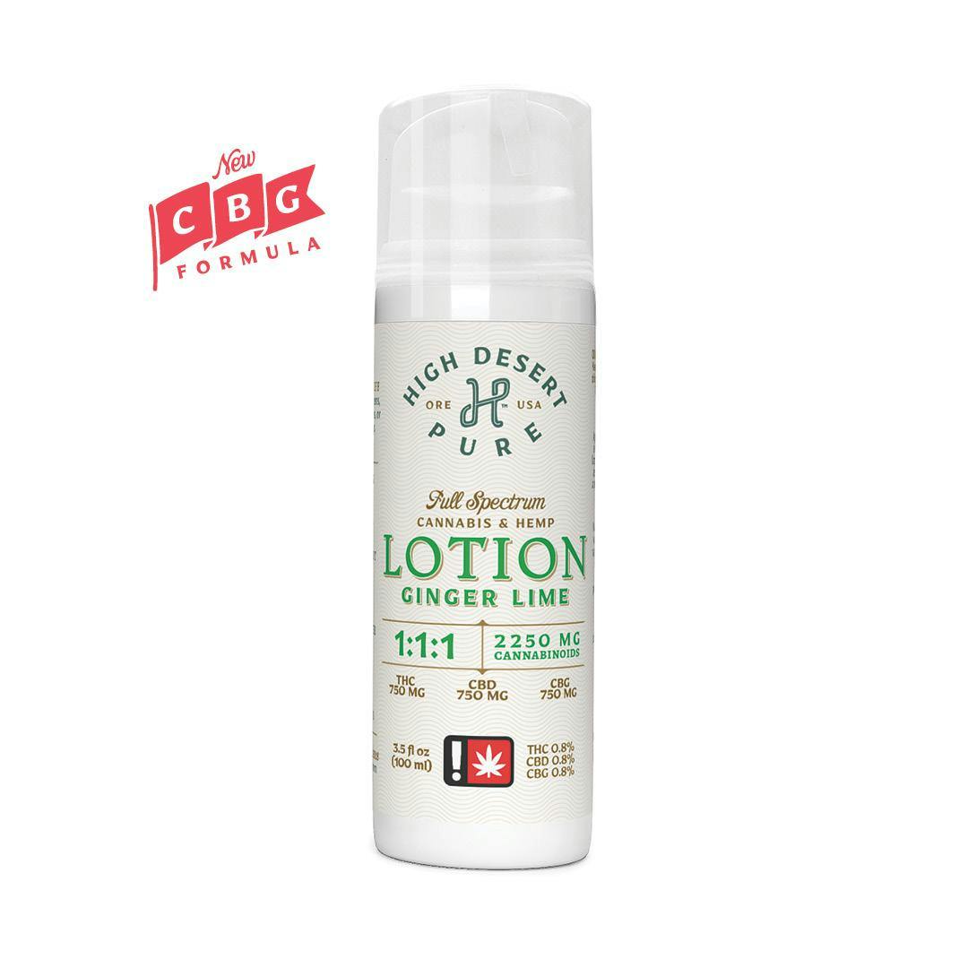 High Desert Pure Lotion | Ginger Lime Clinical Strength | Hippy Trip