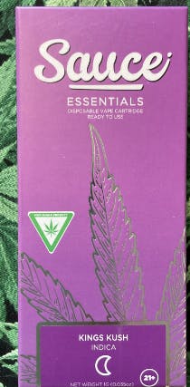 Product: Sauce | Kings Kush Essentials Disposable/Rechargeable All-In-One | 1g