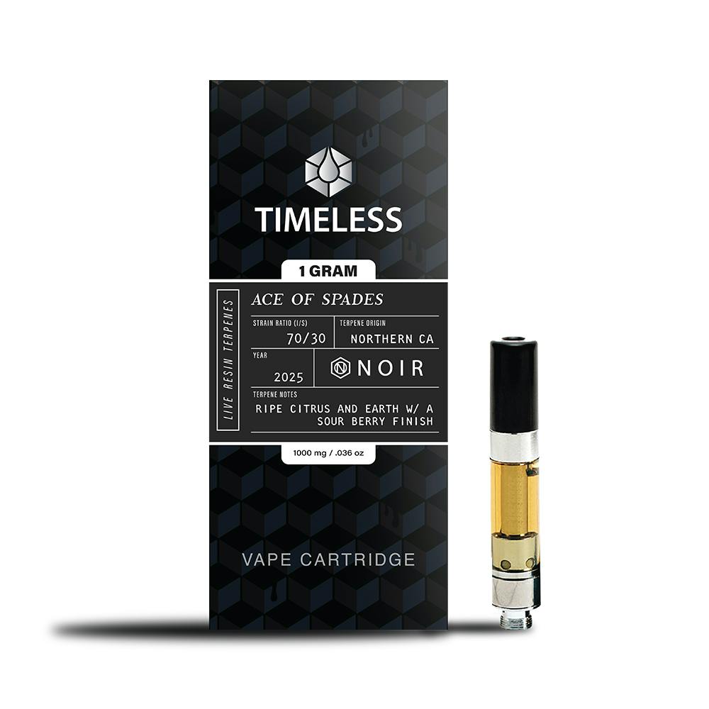 Timeless Ace of Spades Live Resin Cartridge