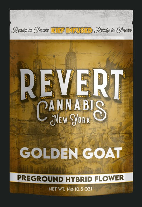 Golden Goat Kief Infused Pre Ground Flower | Hybrid | Revert