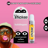 STICKEE | Bubblegum | 1G | Liquid Diamonds + Live Resin 510 Disposable Cart - product image at King of Budz