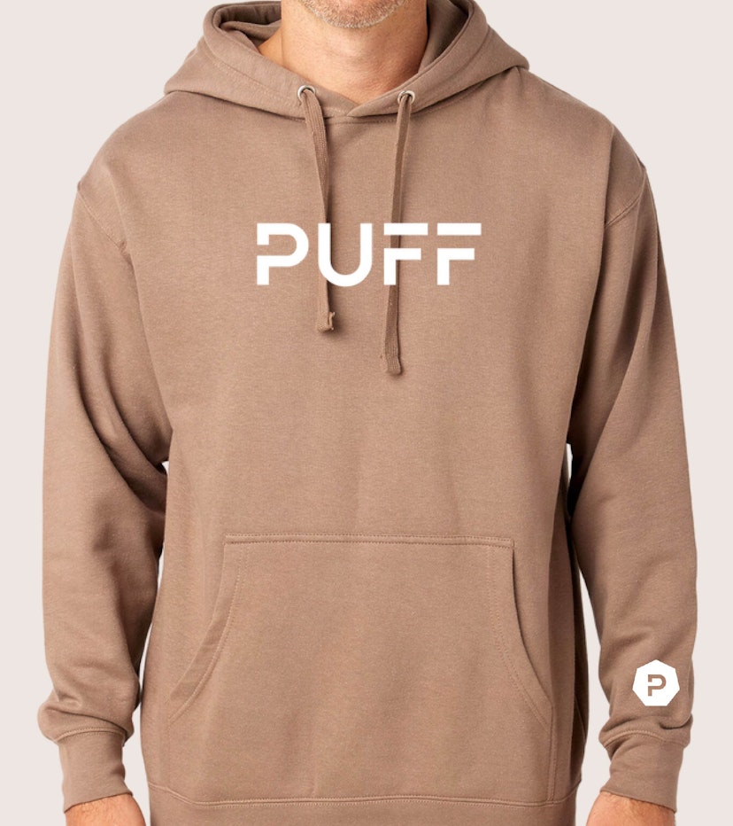 Latte Puff Pullover Hoodie- S