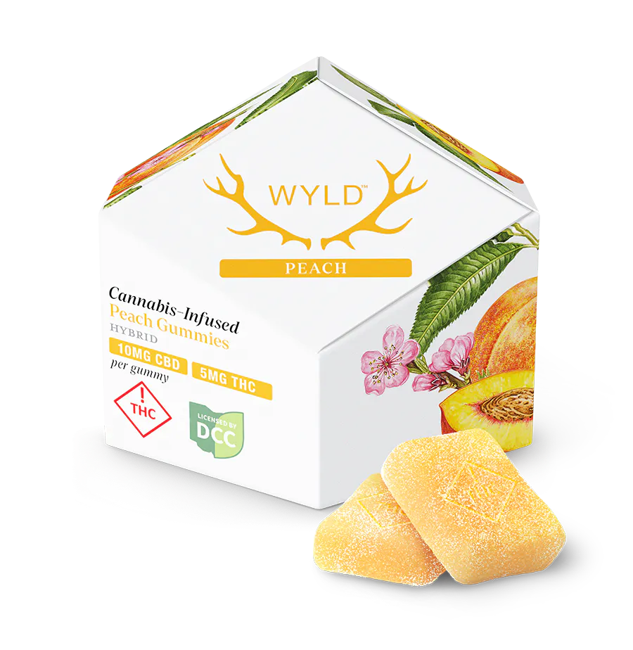 Shop Peach 2:1 CBD:THC - 50mg 10pk Gummies in Akron | The Botanist