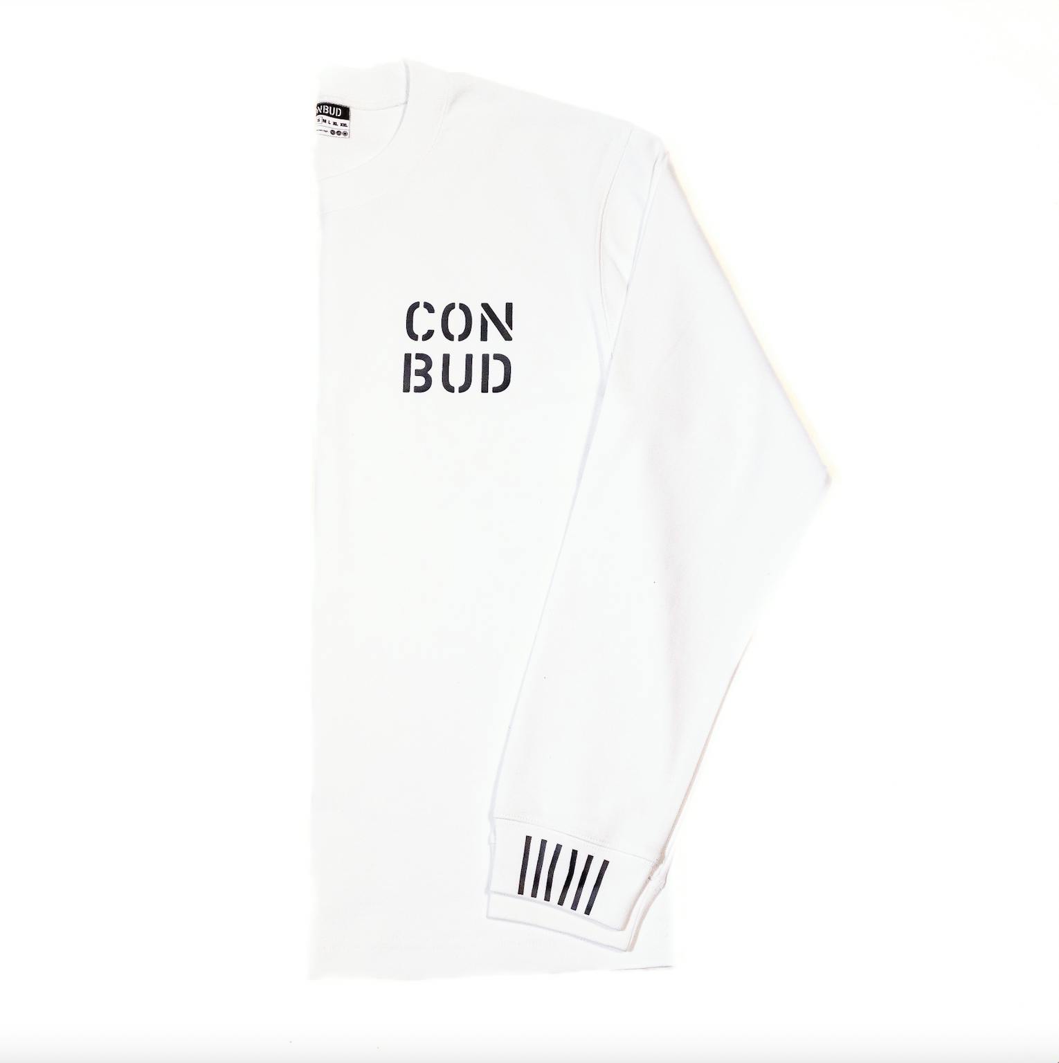 CONBUD-Long Sleeve Shirt-White-M