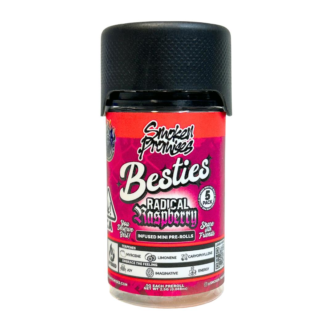 RADICAL RASPBERRY 5PK INFUSED BESTIES PREROLLS-0