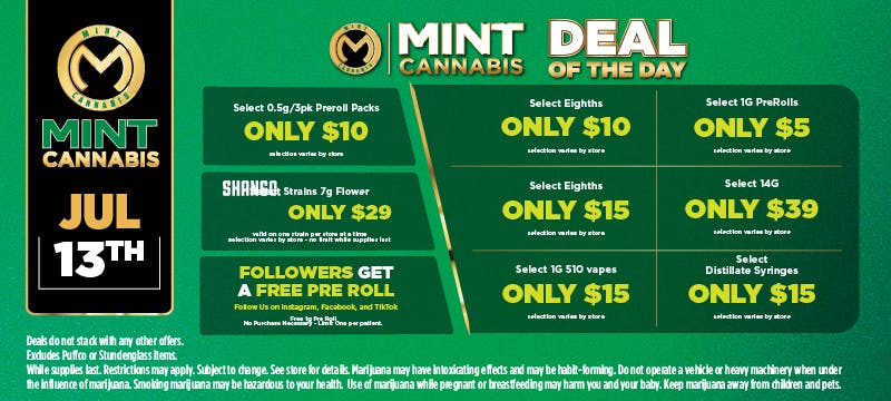 The Mint - Jacksonville (Dispensary - Medical) Menu - a Cannabis