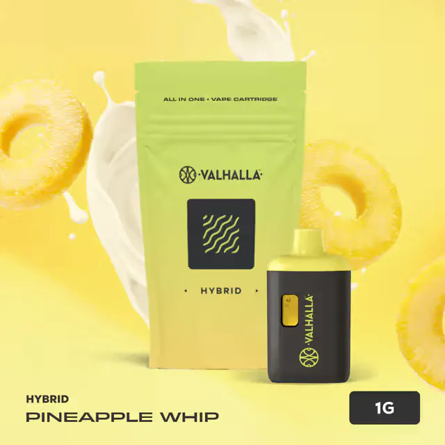 Valhalla Natural Disposable Pineapple Whip 1g (hybrid, disposables)