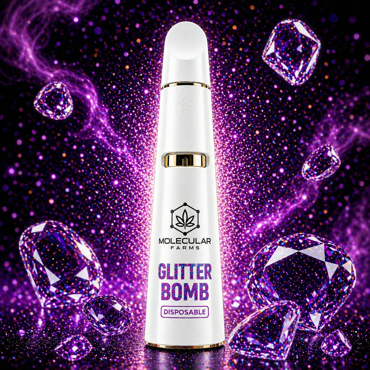 Molecular Farms Glitter Bomb disposable vape