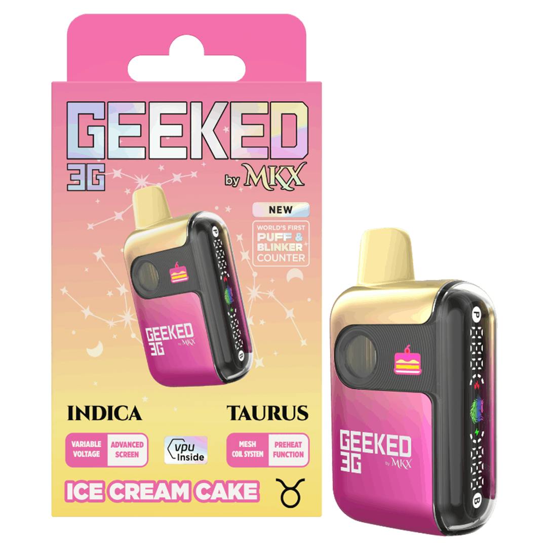 Geeked x MKX Ice Cream Cake Disposable Vape Rec - Exclusive Cannabis  Michigan