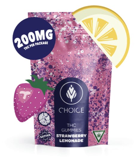 Product: Choice | Gummies - Strawberry Lemonade (Sativa) - 200mg