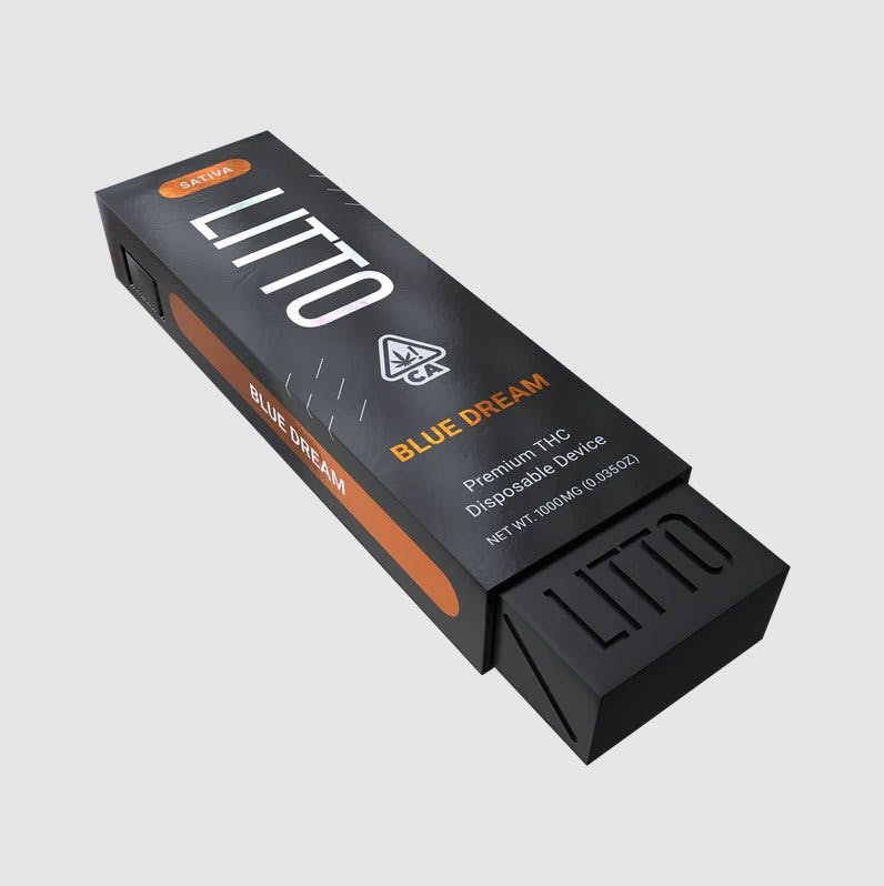 disposable delta 9 vape LITTO Blue Dream Sativa All-in-one Vape Pen, 1g