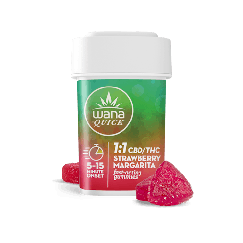  Wana Strawberry Margarita Gummies 1:1 100mg photo