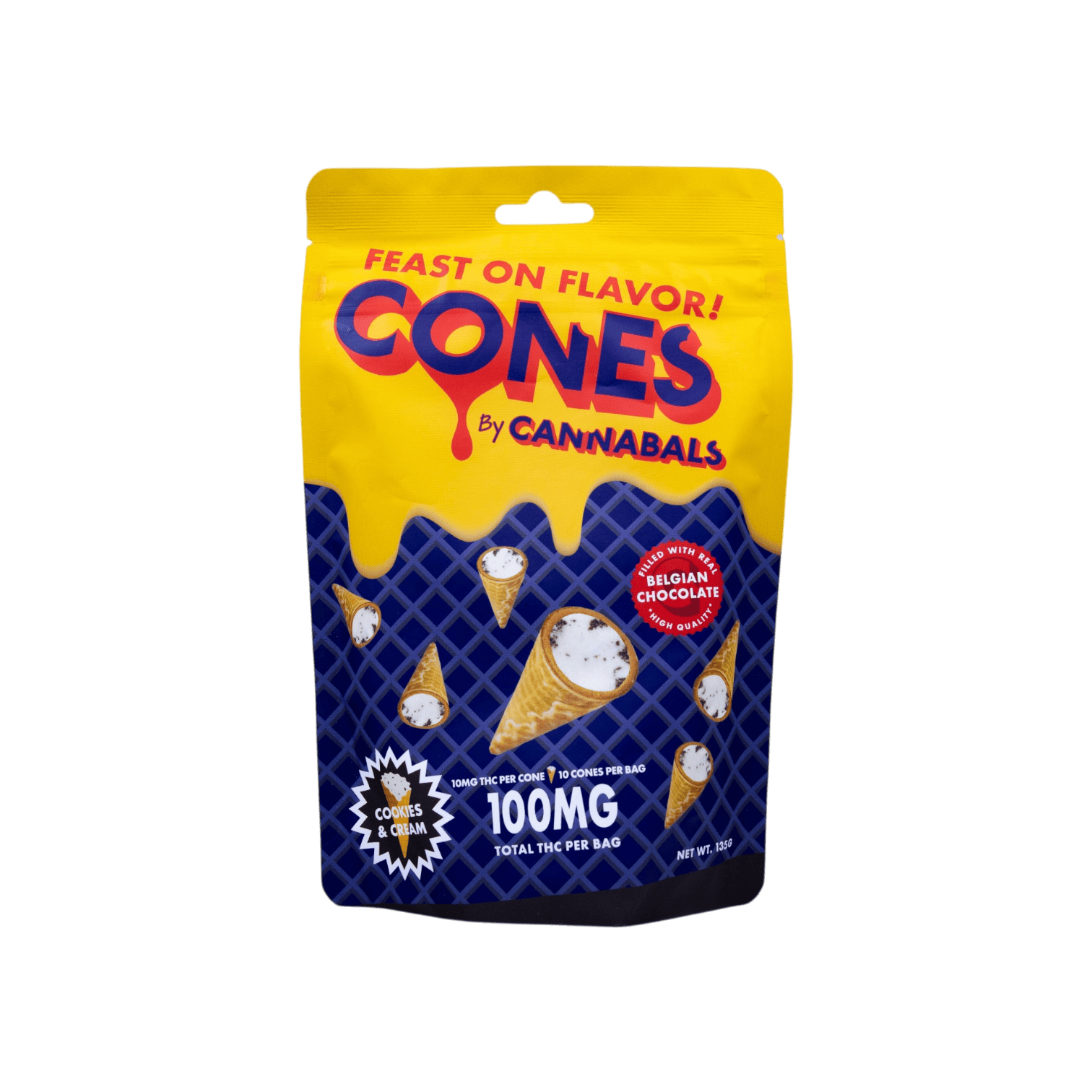 Cannabals | Cookies & Cream | Cones | 100mg THC (10pc) Cannabals