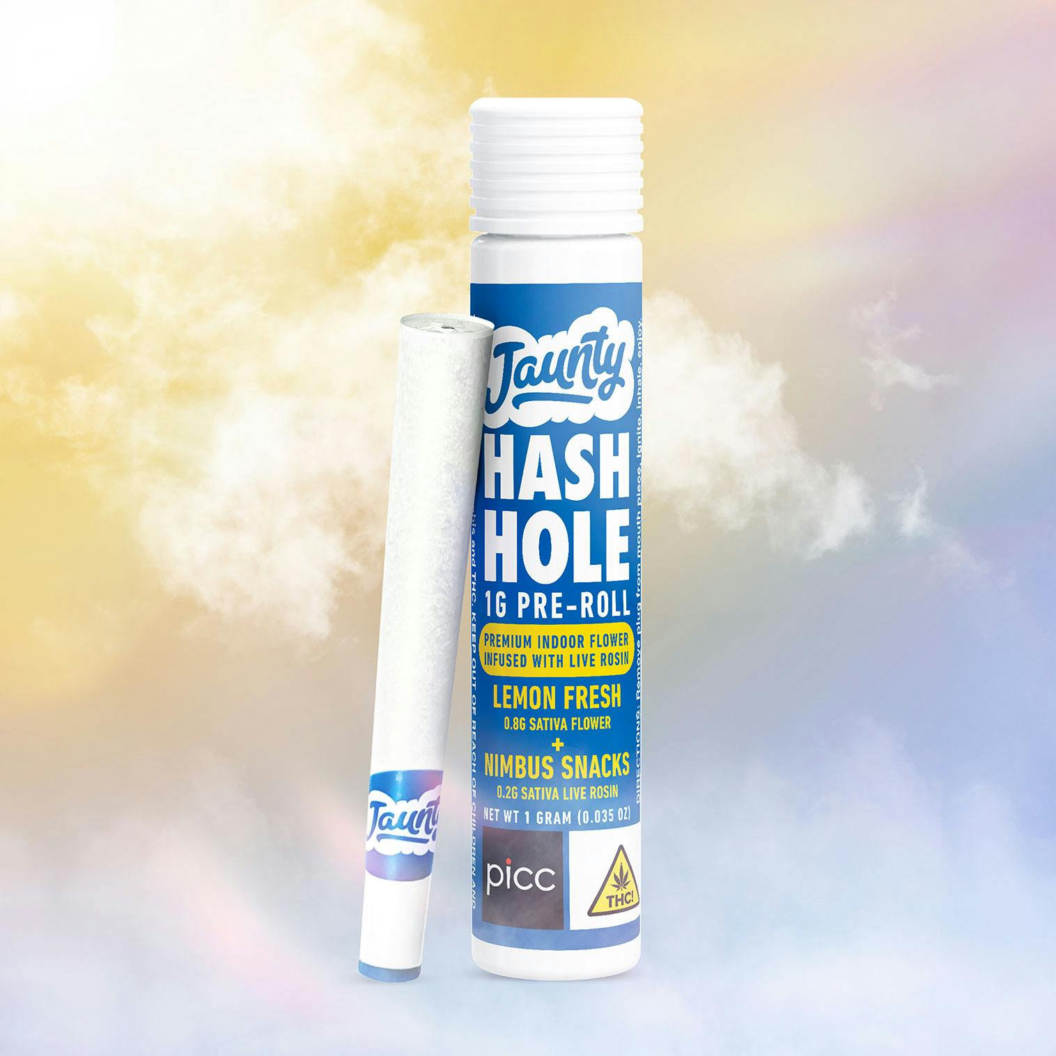 Product Jaunty - Lemon Fresh - 1g - Infused Live Rosin Hash Hole