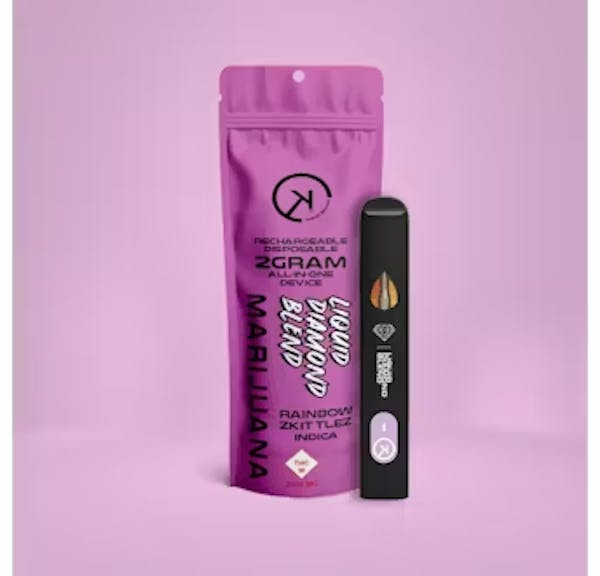 Rainbow Zkittlez (I) - 2g Liquid Diamond Disposable - Kosmik Brands