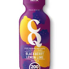 CQ - 2oz Live Resin Syrup - 200mg - Blackberry Lemon Lime - Indica