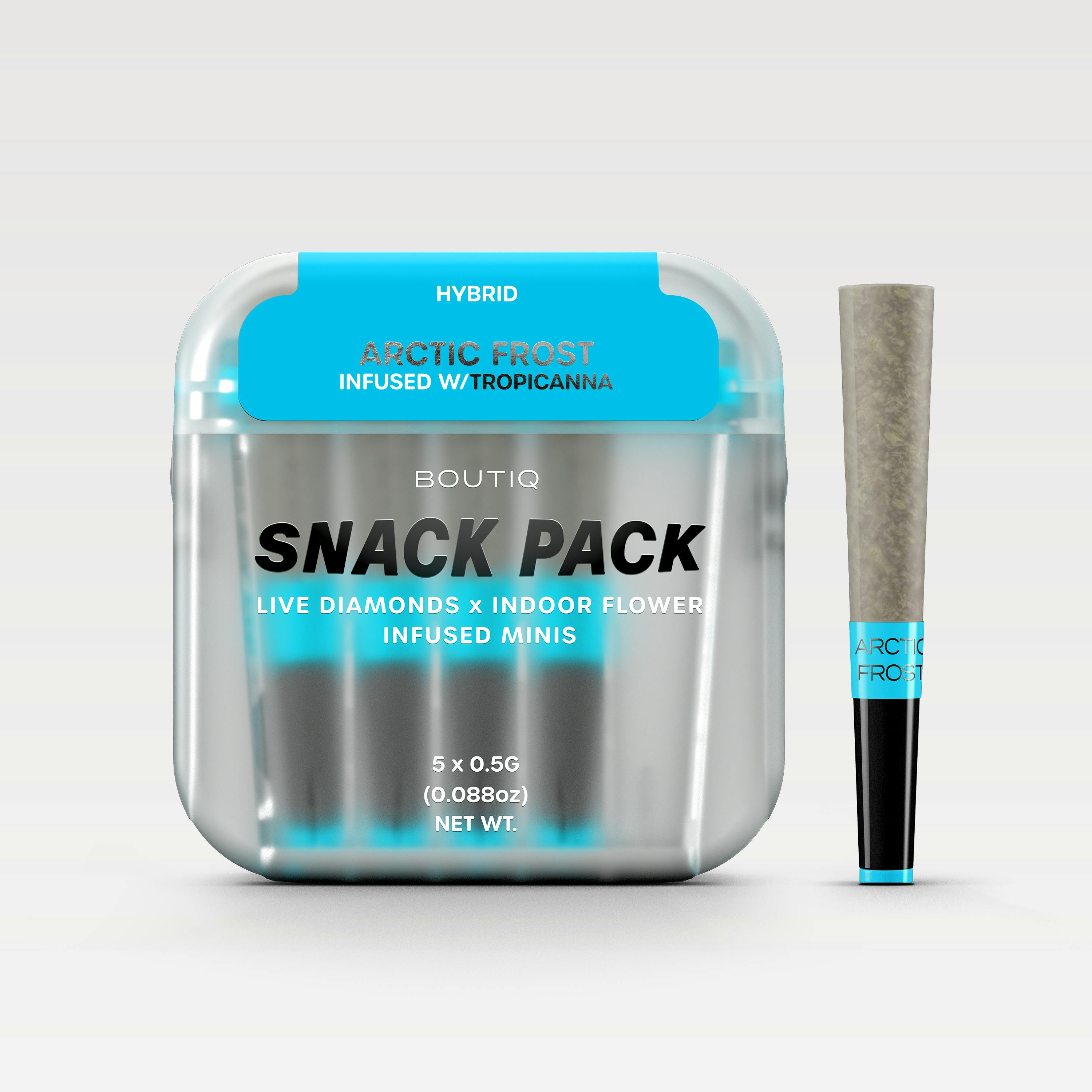Boutiq 2.5g Infused Pre-Roll 5pk - Arctic Frost x Tropicanna