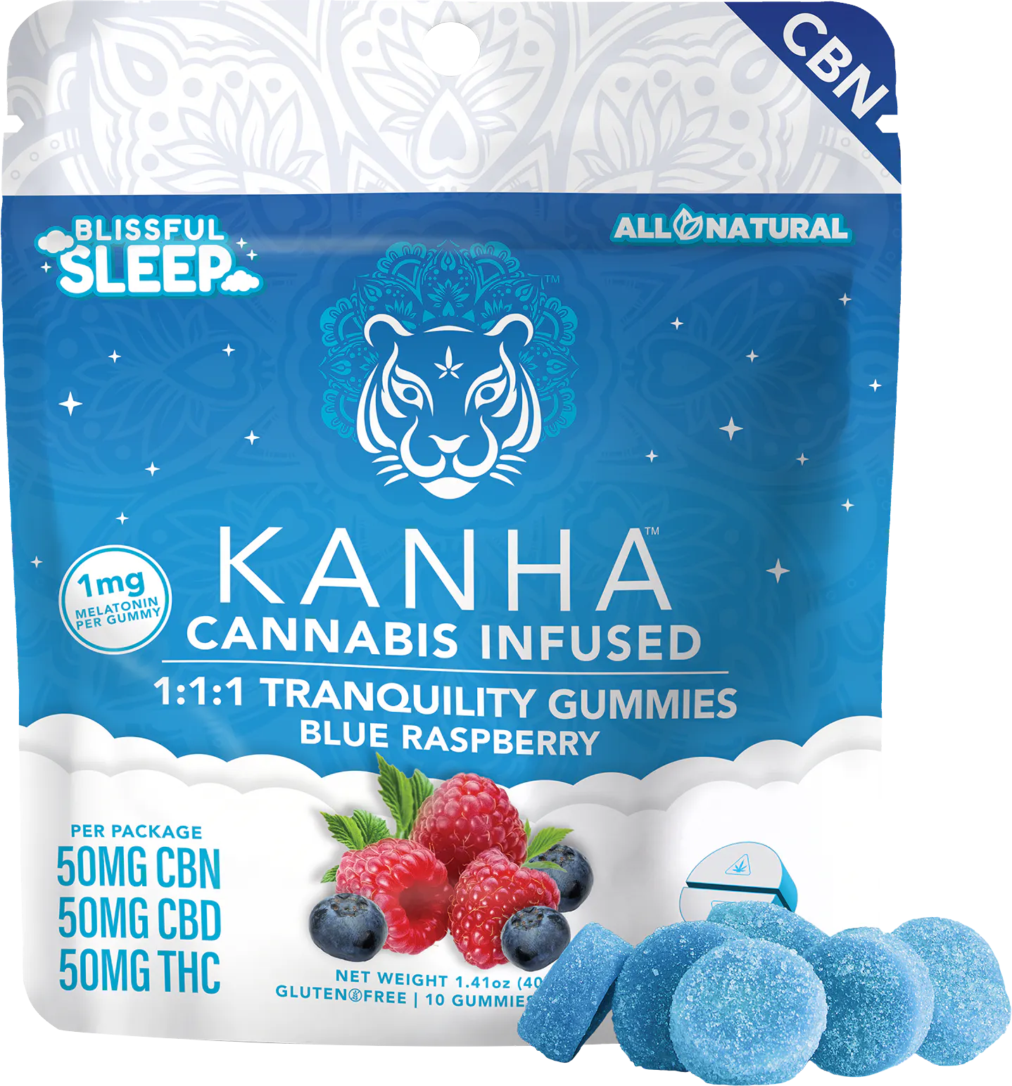 1:1:1 Tranquility Gummies 10-pack | Enlite