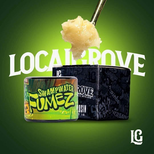 LOCAL GROVE | SWAMP WATER FUMEZ | LIVE HASH ROSIN CONCENTRATE HYBRID