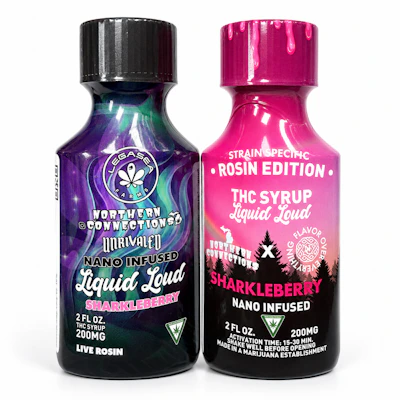 Liquid Loud x North Coast - 200mg Rosin Syrup - Sharkleberry - EDIBLES by Liquid Loud at King of Budz
