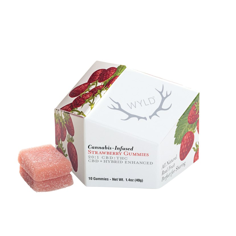 Wyld Strawberry 200mg CBD : 10mg THC