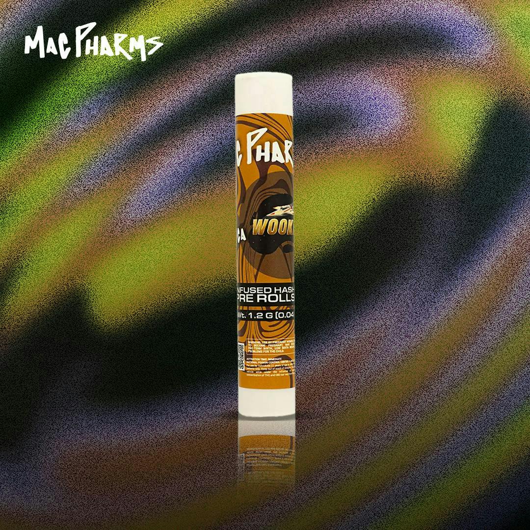 Product: MAC PHARMS | WOOKIES - INFUSED PRE ROLL INDICA-HYBRID
