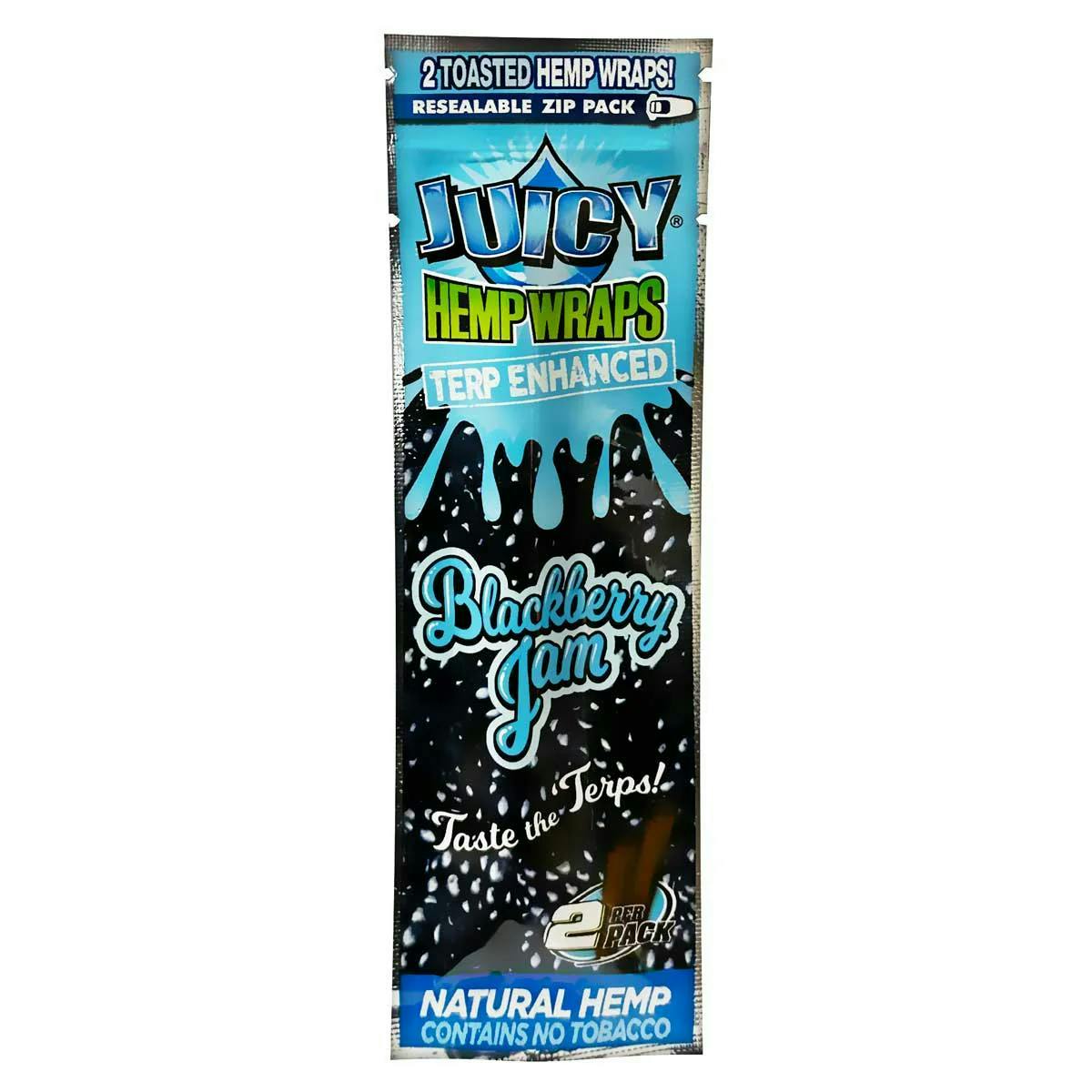 Juicy Jay Terp Infused Hemp Wrap Blackberry Jam 2pk