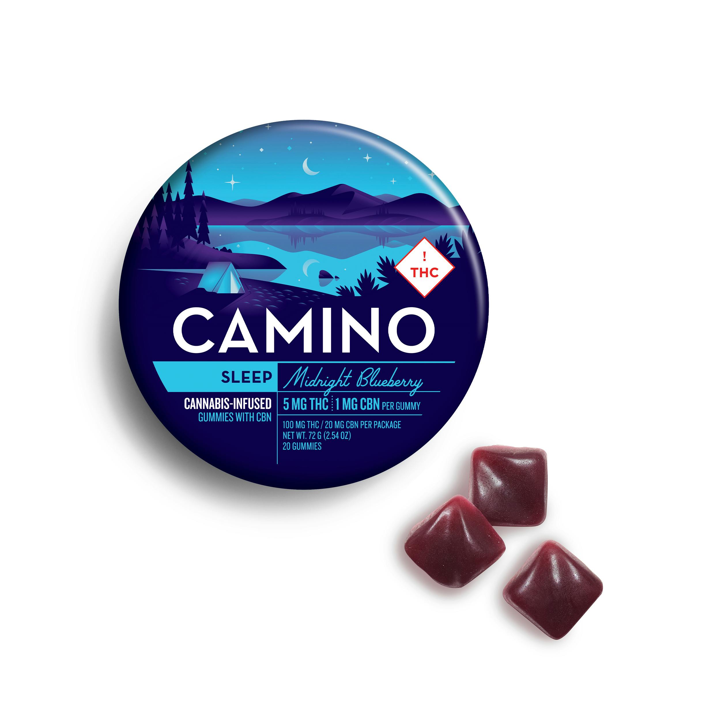 Camino | 20pk Midnight Berry | 5mg THC 1mg CBN