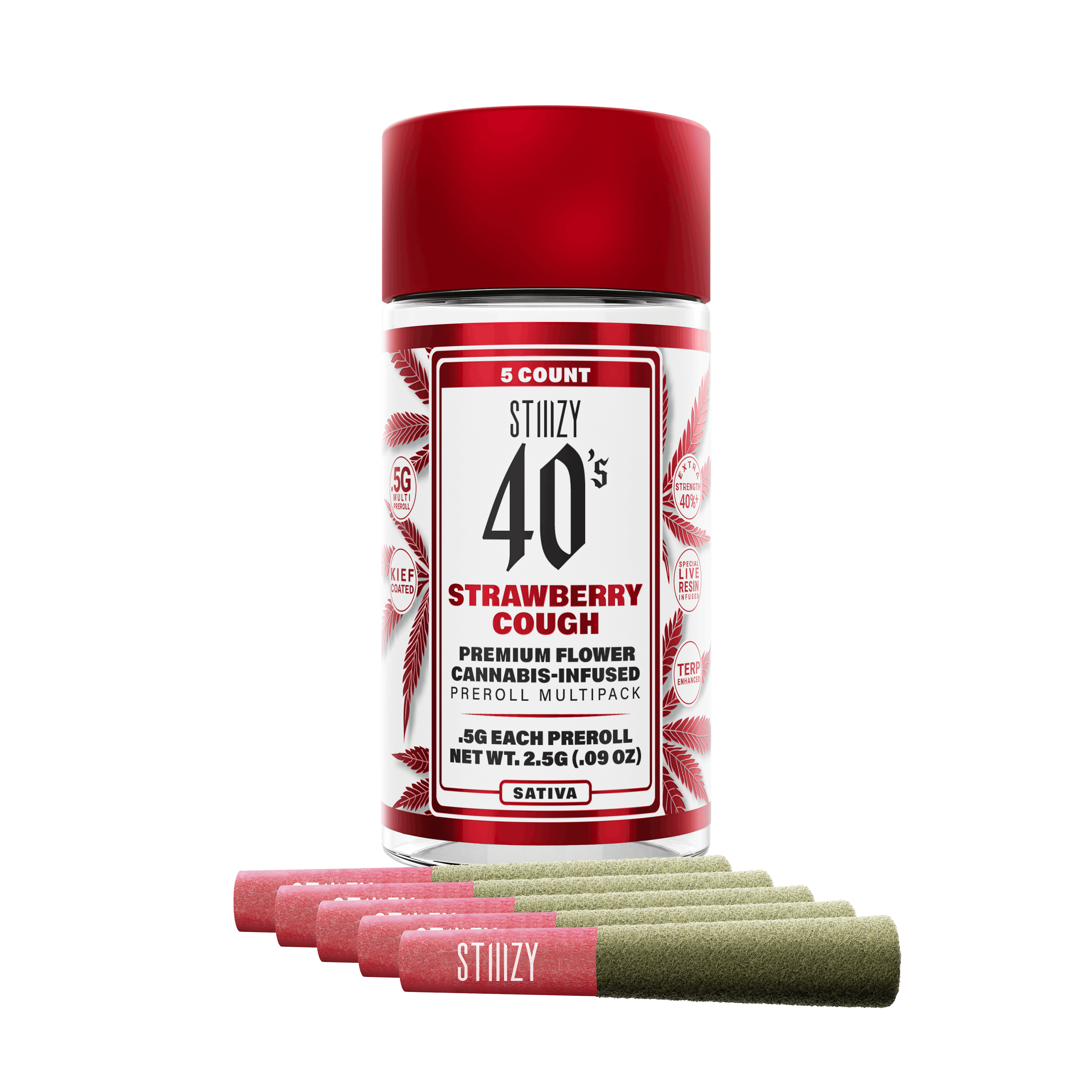 STIIIZY | Strawberry Cough | Infused | 5pk | 2.5g