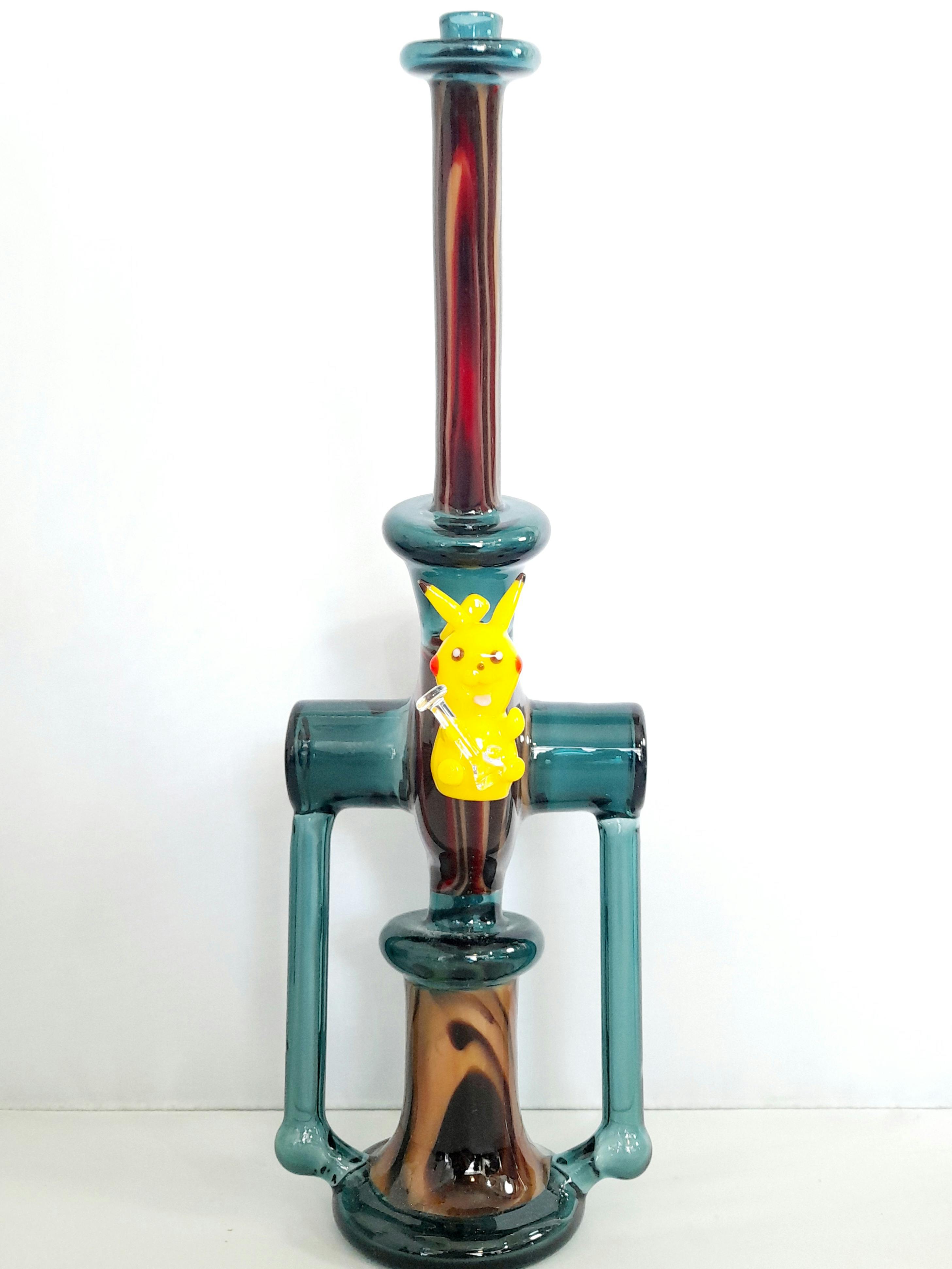 Handmade Pikachu Dab Rig | Wood Grain