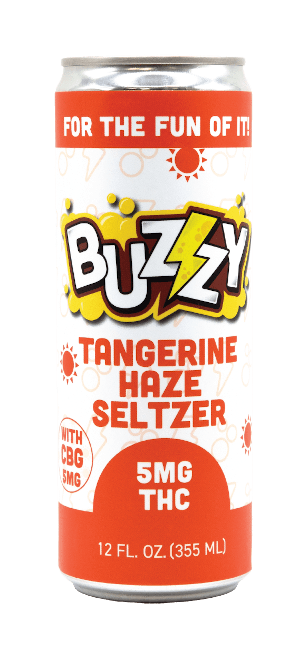 Photo of Buzzy 1:1 Tangerine Haze Seltzer 5mg 12oz (THC:CBG)