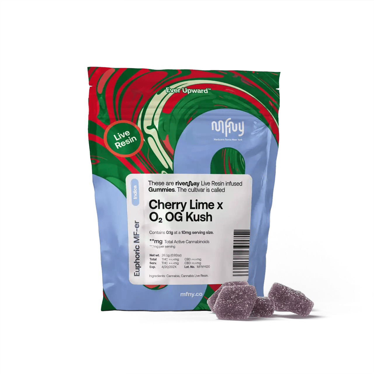 MFNY | Cherry Lime x O2 OG Kush | Live Resin | 100mg | 10ct